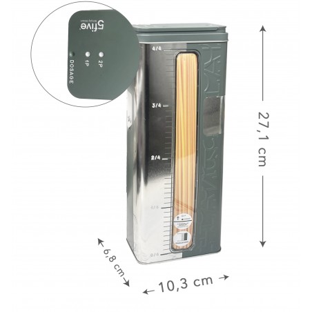 caja metalica para espaguetis de cocina con dosificador comprar barato.