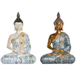 BUDA DECORACIÓN FIGURA SENTADA DHARMA 9,5X6,5X16CM
