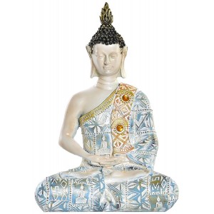 BUDA DECORACIÓN FIGURA SENTADA DHARMA 9,5X6,5X16CM