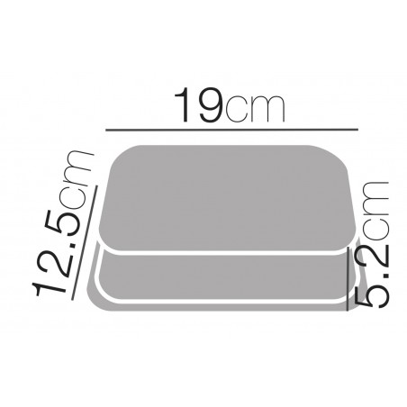 MANTEQUILLERO DE MESA RECTANGULAR YALDI