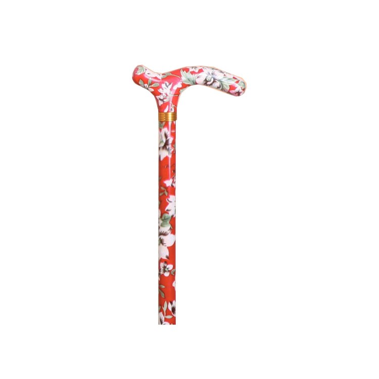 BASTÓN EXTENSIBLE CON ESTAMPADO DE COLOR ROJO