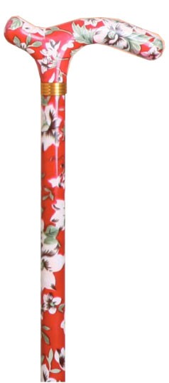 BASTÓN EXTENSIBLE CON ESTAMPADO DE COLOR ROJO