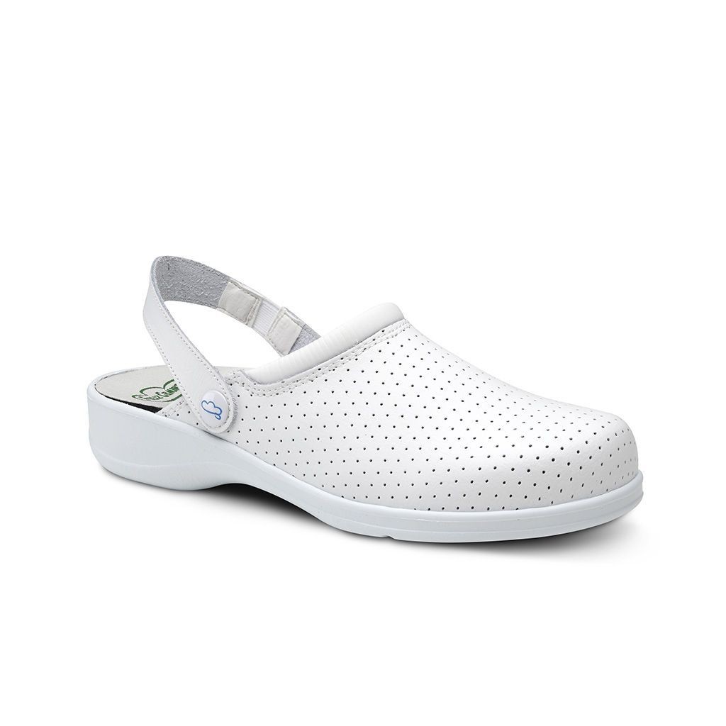 ZUECOS ALFA CON PUNTOS. COLOR BLANCO. TALLA 37