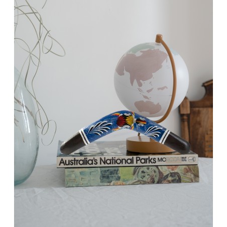 BOOMERANG DECORATIVO DE MADERA "BALI" 40X2X10