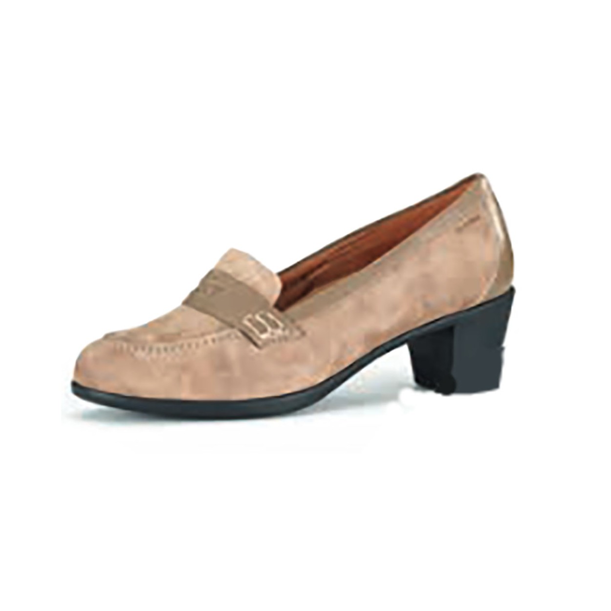 ZAPATO DE TACÓN SEÑORA. COLOR TAUPE