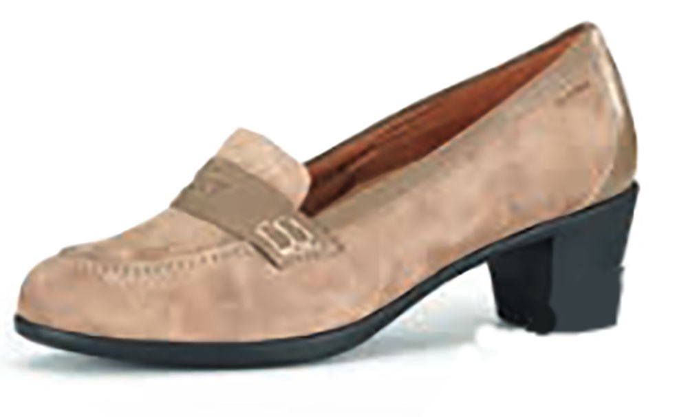 ZAPATO DE TACÓN SEÑORA. COLOR TAUPE