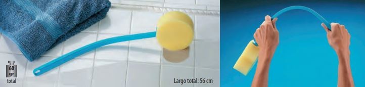 ESPONJA CON MANGO AZUL 55CM