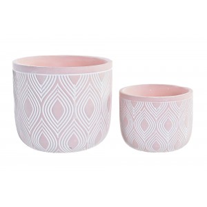 macetero decorativo de cemento en set de 2, comprar decoracion de jardin