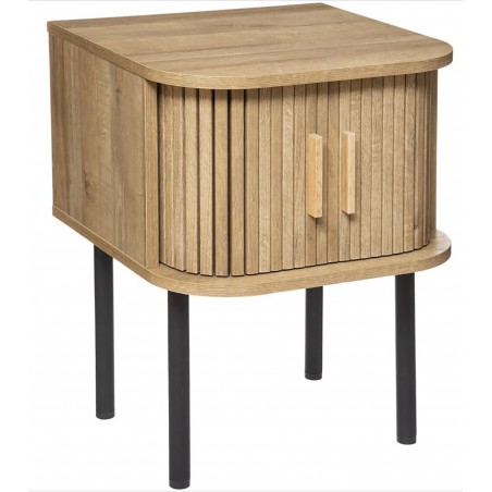 mesita de noche en madera decoracion muebles auxiliares baratos dormitorio