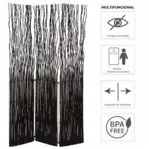Biombo separador negro para decorar tu hogar a los mejores precios tienda online