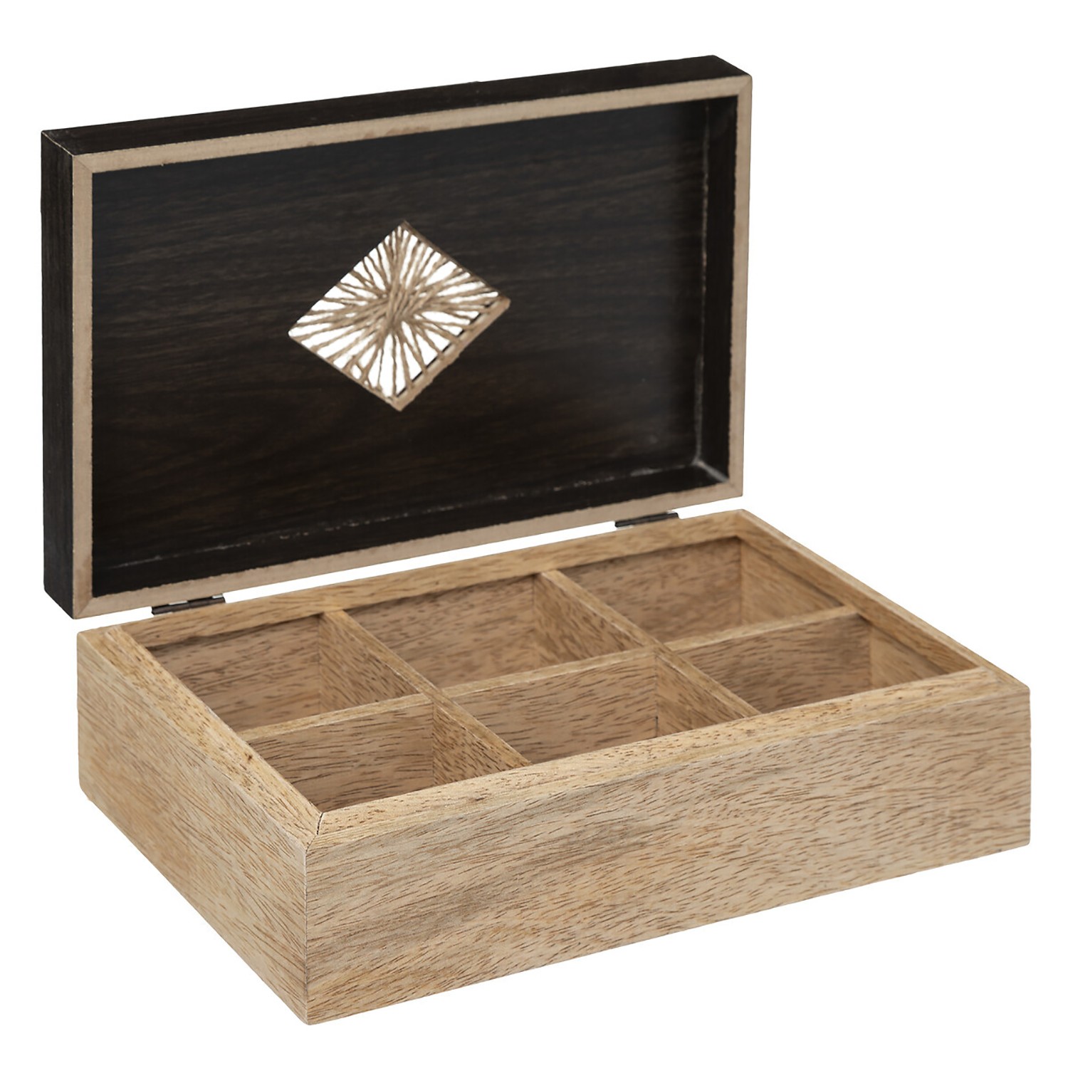CAJA DE TÉ 6 COMPARTIMENTOS...