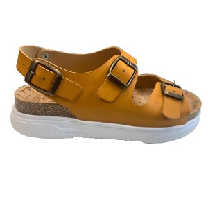 SANDALIAS CORCHO BIO COLOR MOSTAZA. TALLA 37