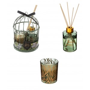 jaula decorativa con difusor y velas aromaticas para decorar tu hogar, esencias para casa baratas