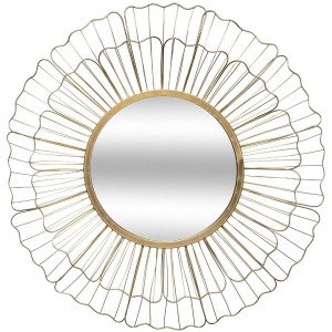 ESPEJO DECORATIVO PARED METÁLICO FLOWY 66,7CM