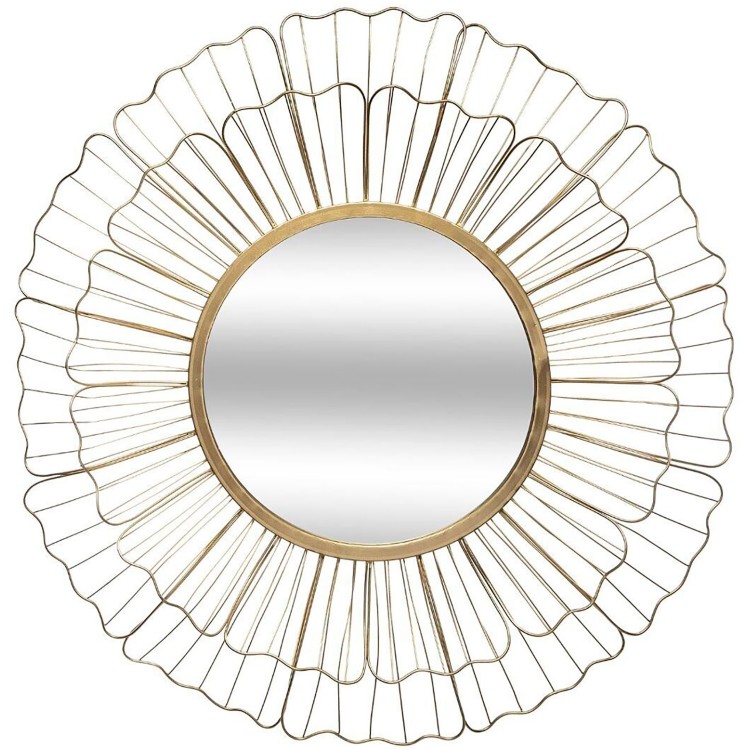 ESPEJO DECORATIVO PARED METÁLICO FLOWY 66,7CM