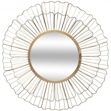 ESPEJO DECORATIVO PARED METÁLICO FLOWY 66,7CM