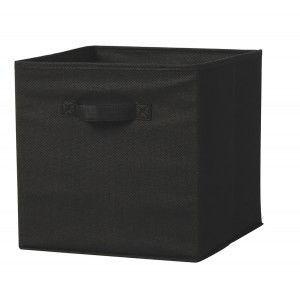 CESTA ALMACENAJE NEGRO 31X31X31