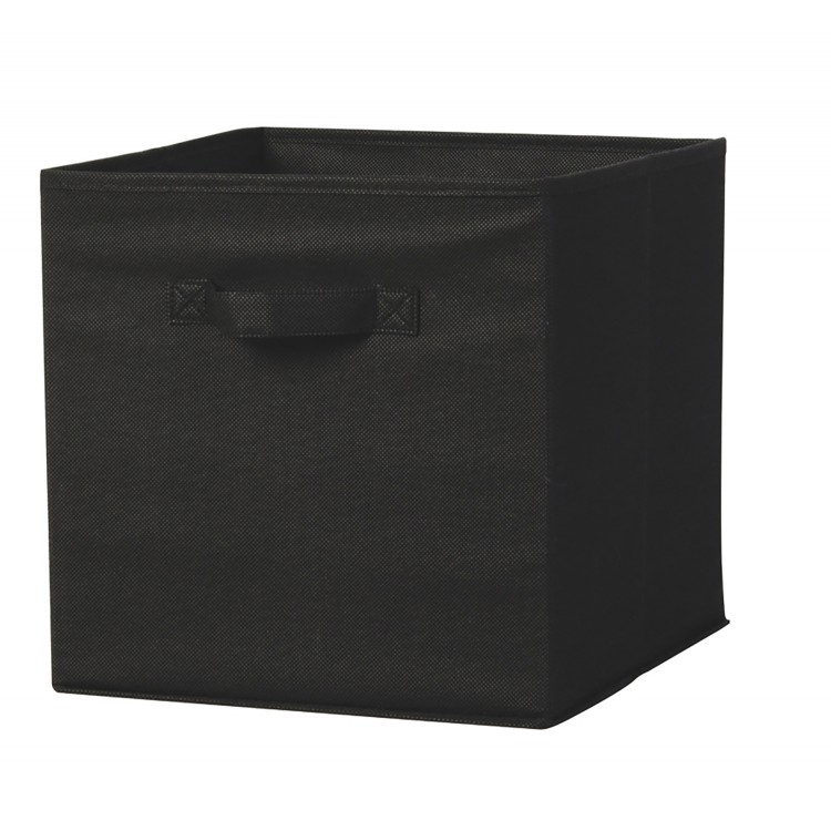CESTA ALMACENAJE NEGRO 31X31X31