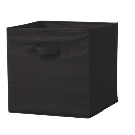 CESTA ALMACENAJE NEGRO 31X31X31