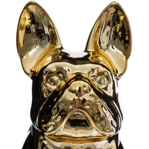 FIGURA DECORATIVA BULLDOG DORADO KRATER