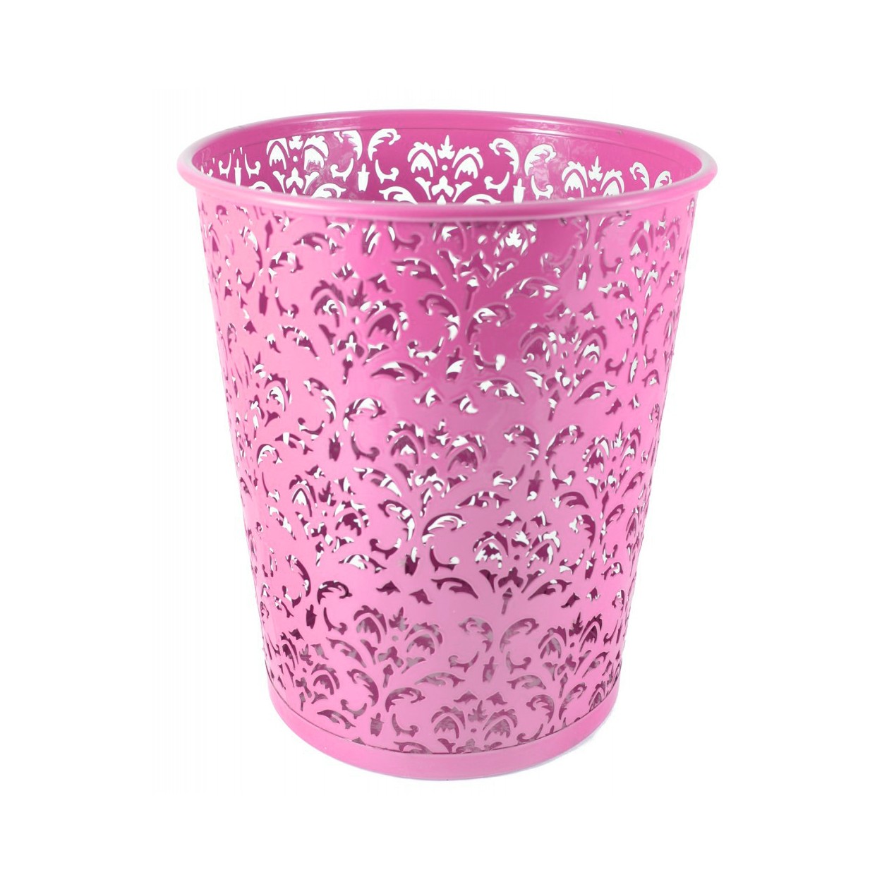 PAPELERA METAL ROSA 28X19X25