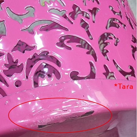 PAPELERA METAL ROSA 28X19X25