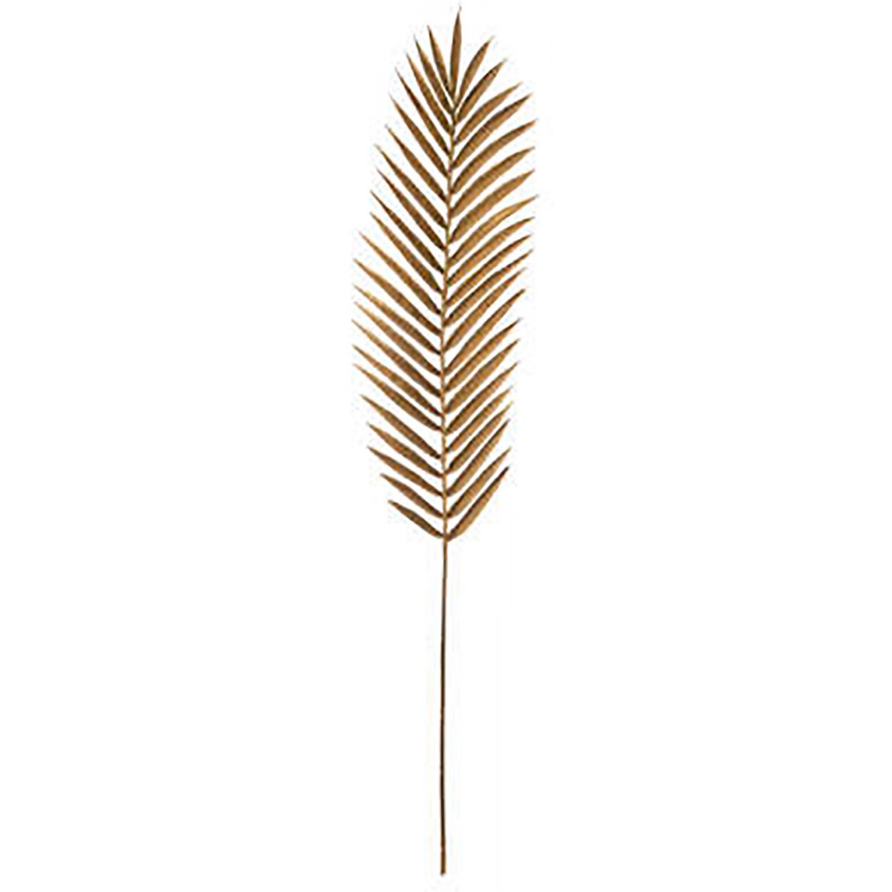 PALMERA Y HELECHO DECORATIVO DORADO CON TALLO 95CM