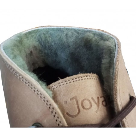BOTA DE PIEL DE MUJER. COLOR MARRON CLARO