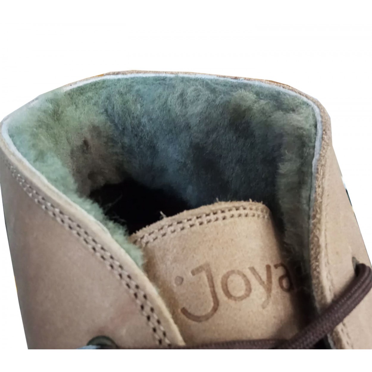 BOTA DE PIEL DE MUJER. COLOR MARRON CLARO