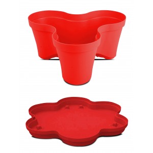 MACETERO APILABLE ROJO 38,5X17