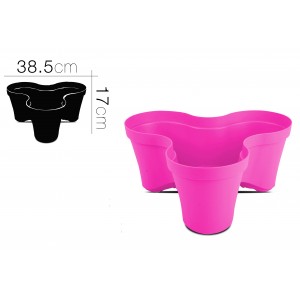 MACETERO APILABLE ROSA 38,5X17