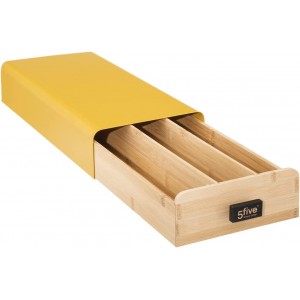 PORTA CÁPSULAS CAJA DE MADERA 17,8X38X7,3