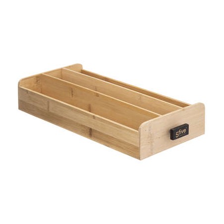 PORTA CÁPSULAS CAJA MADERA AZUL 17,8X38X7,3