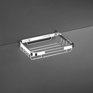 JABONERA DUCHA ACERO INOX RECTANGULAR ABIERTA 13X9X13CM