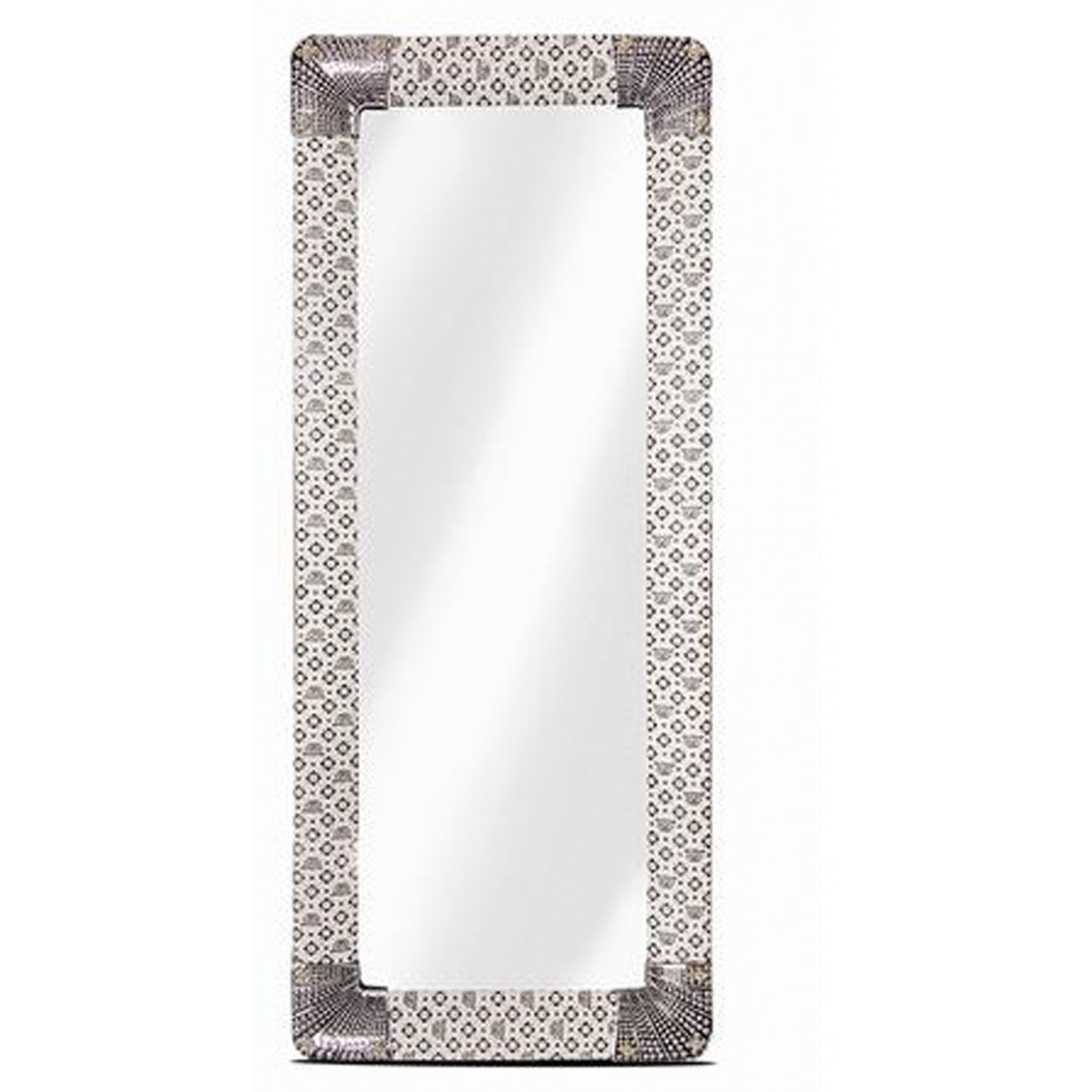 ESPEJO DE PARED BLANCO PERLAS 40X100