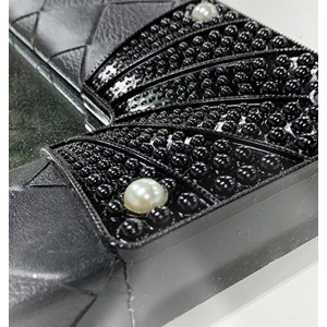 ESPEJO DE PIE POLIPIEL NEGRO 40X130