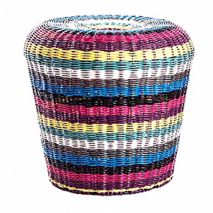 Puff/Plegable Acolchado para Almacenaje. Original Diseño Étnico.  38x38x38cm.-Hogarymas-