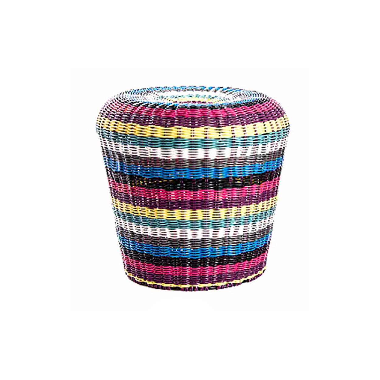 Puff/Plegable Acolchado para Almacenaje. Original Diseño Étnico.  38x38x38cm.-Hogarymas-