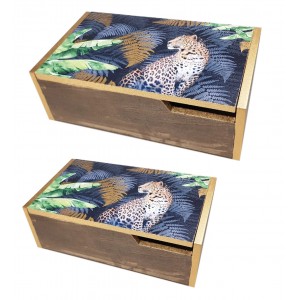 JUEGO DE 2 CAJAS DE MADERA...