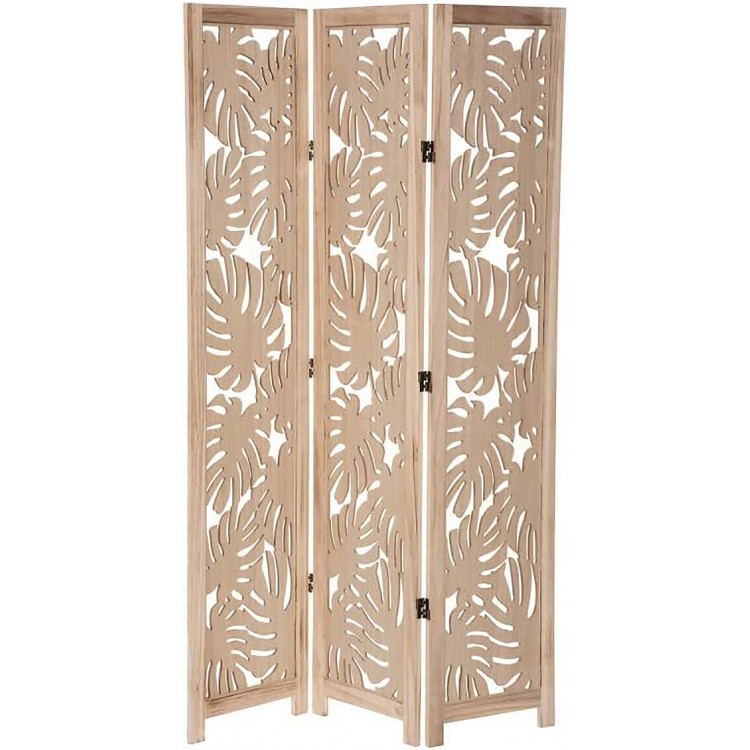 BIOMBO SEPARADOR DECORATIVO BEIGE 165 CM