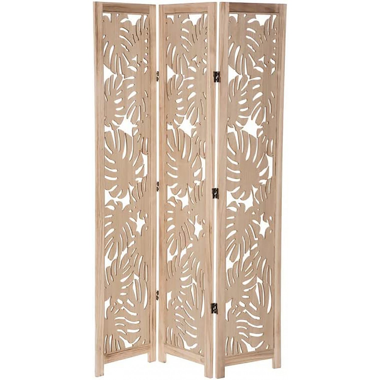 BIOMBO SEPARADOR DECORATIVO BEIGE 165 CM