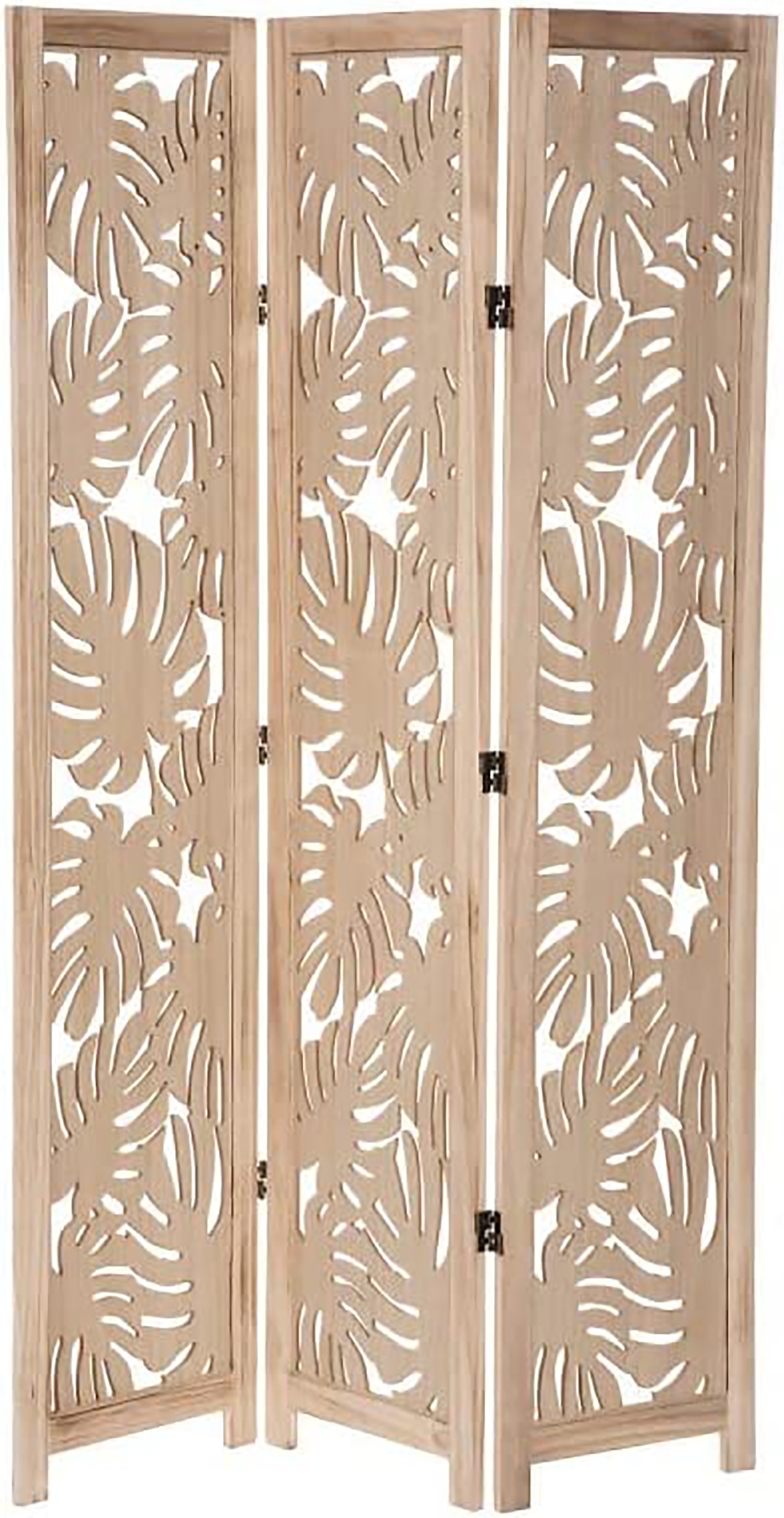 BIOMBO SEPARADOR DECORATIVO BEIGE 165 CM