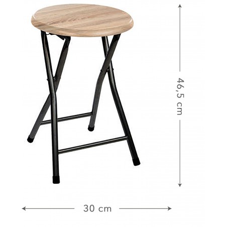 TABURETE PLEGABLE DE MADERA 30X46,5