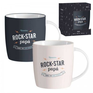 TAZA DESAYUNO PAPA ROCKSTAR...
