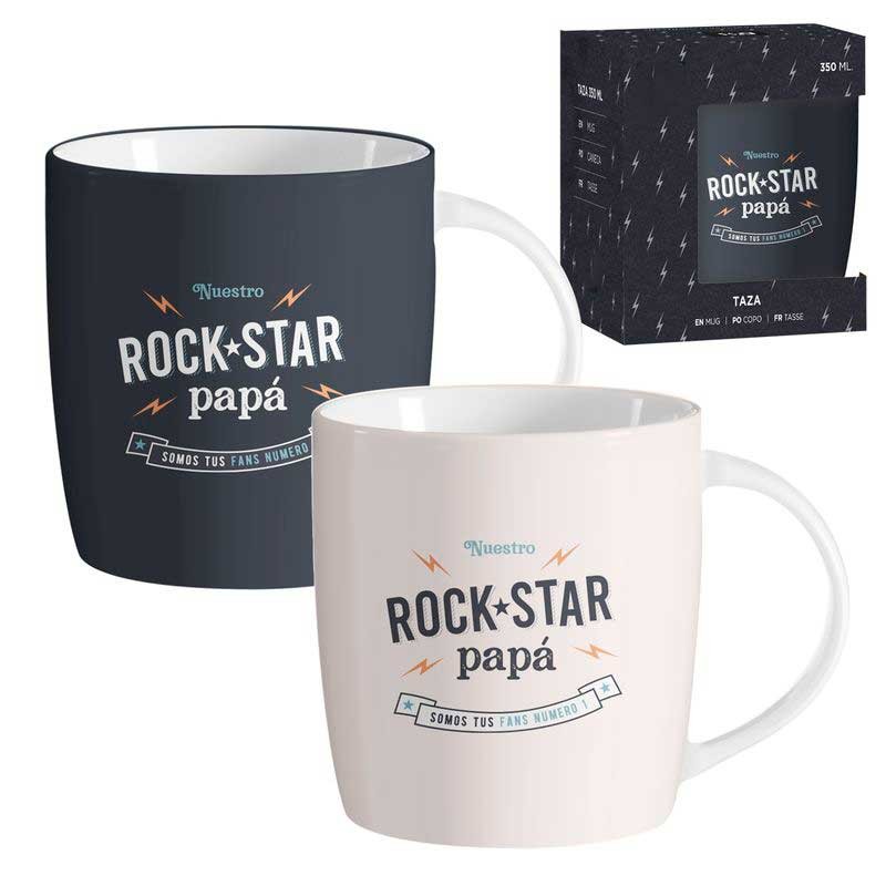 TAZA DESAYUNO PAPA ROCKSTAR...