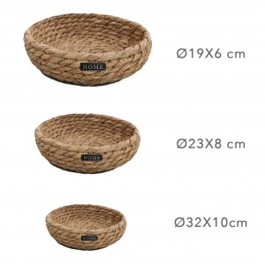 CESTAS "TALLIN" SET 3 JUNCO NATURAL
