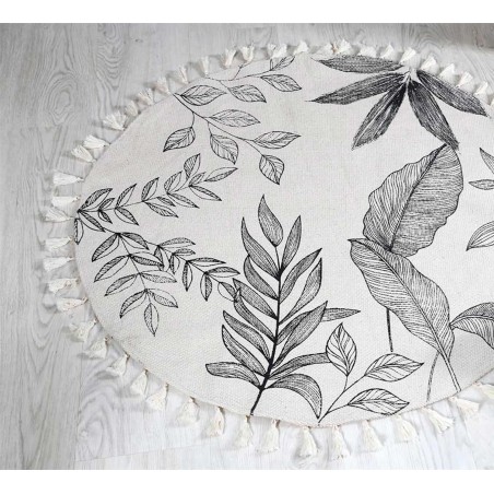 ALFOMBRA DECORATIVA CIRCULAR 100% ALGODÓN SHEET 90CM