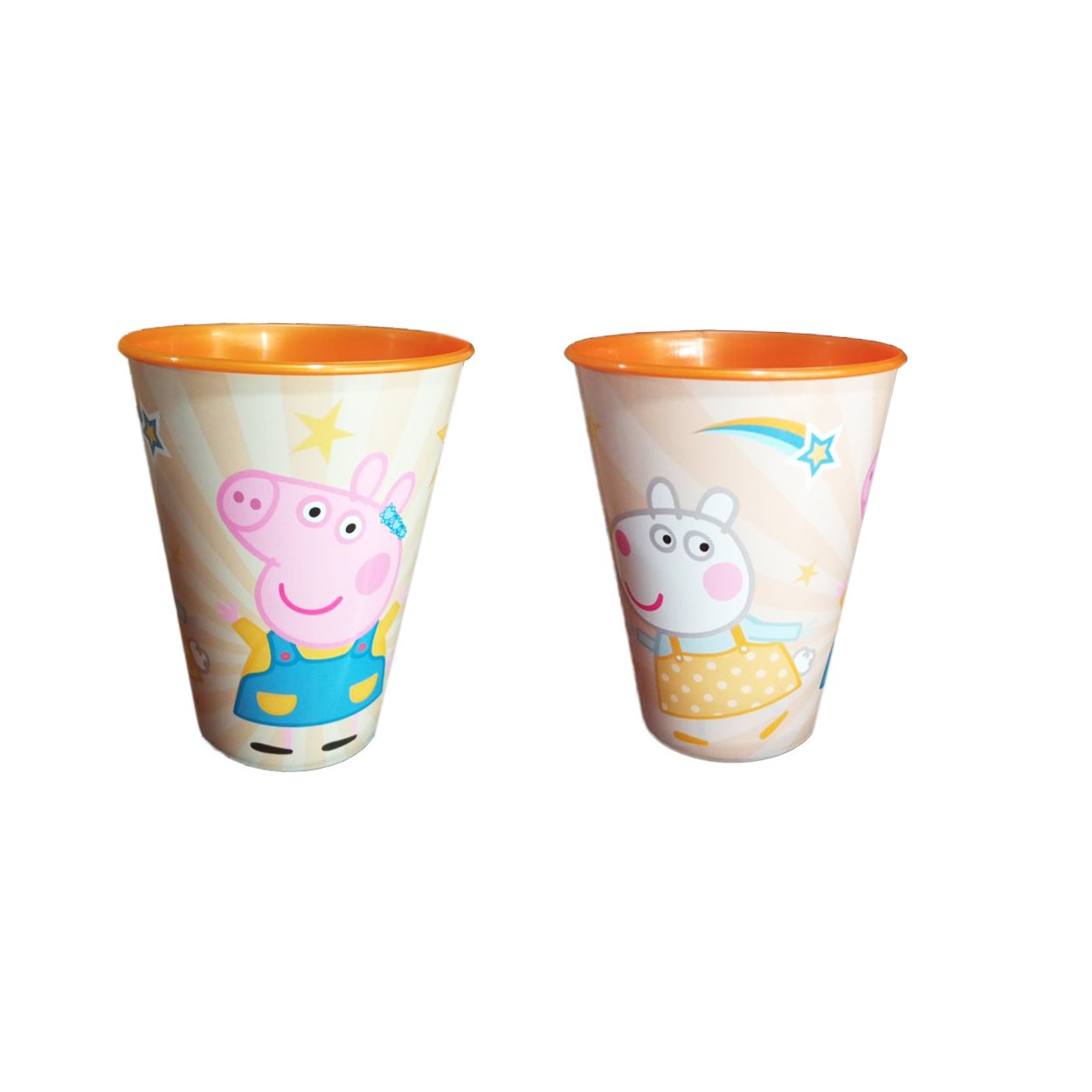 Vaso SET 2 dibujos animados infantil