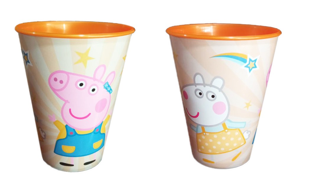 Vaso SET 2 dibujos animados infantil