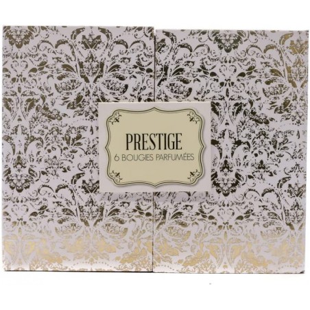 VELAS PERFUMADAS DORADAS SET DE 6